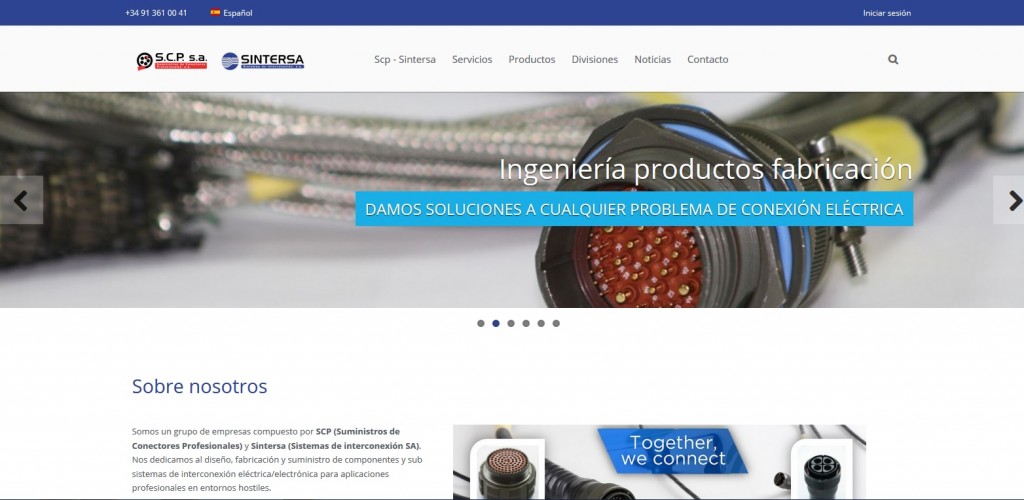 Nueva web scp sintersa